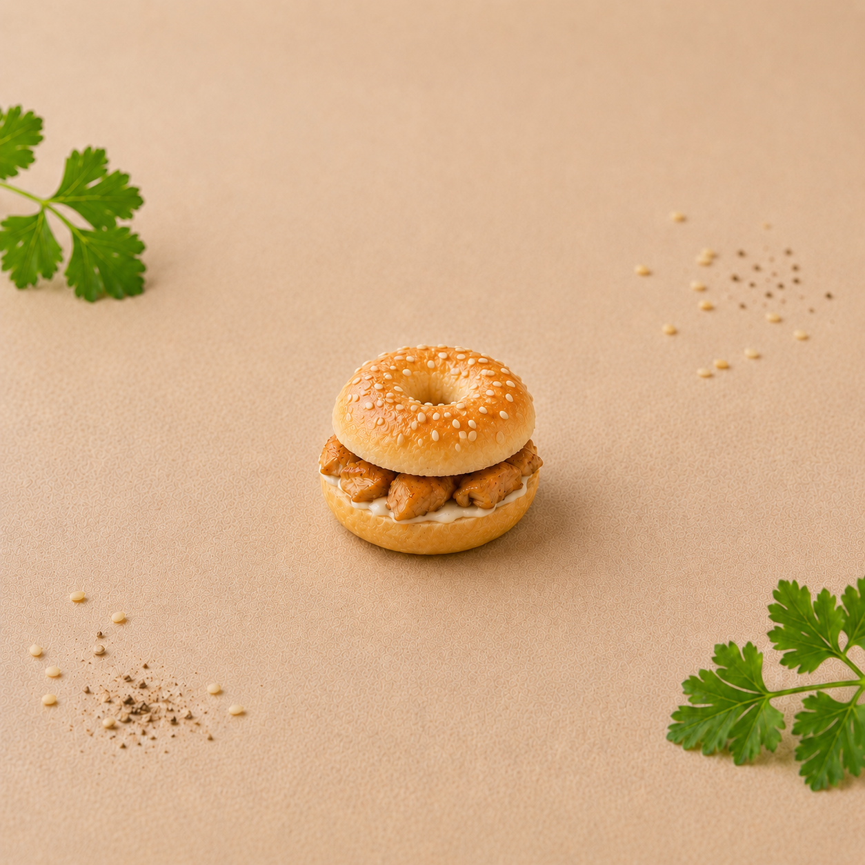 Mini bagel aux graines de sésame