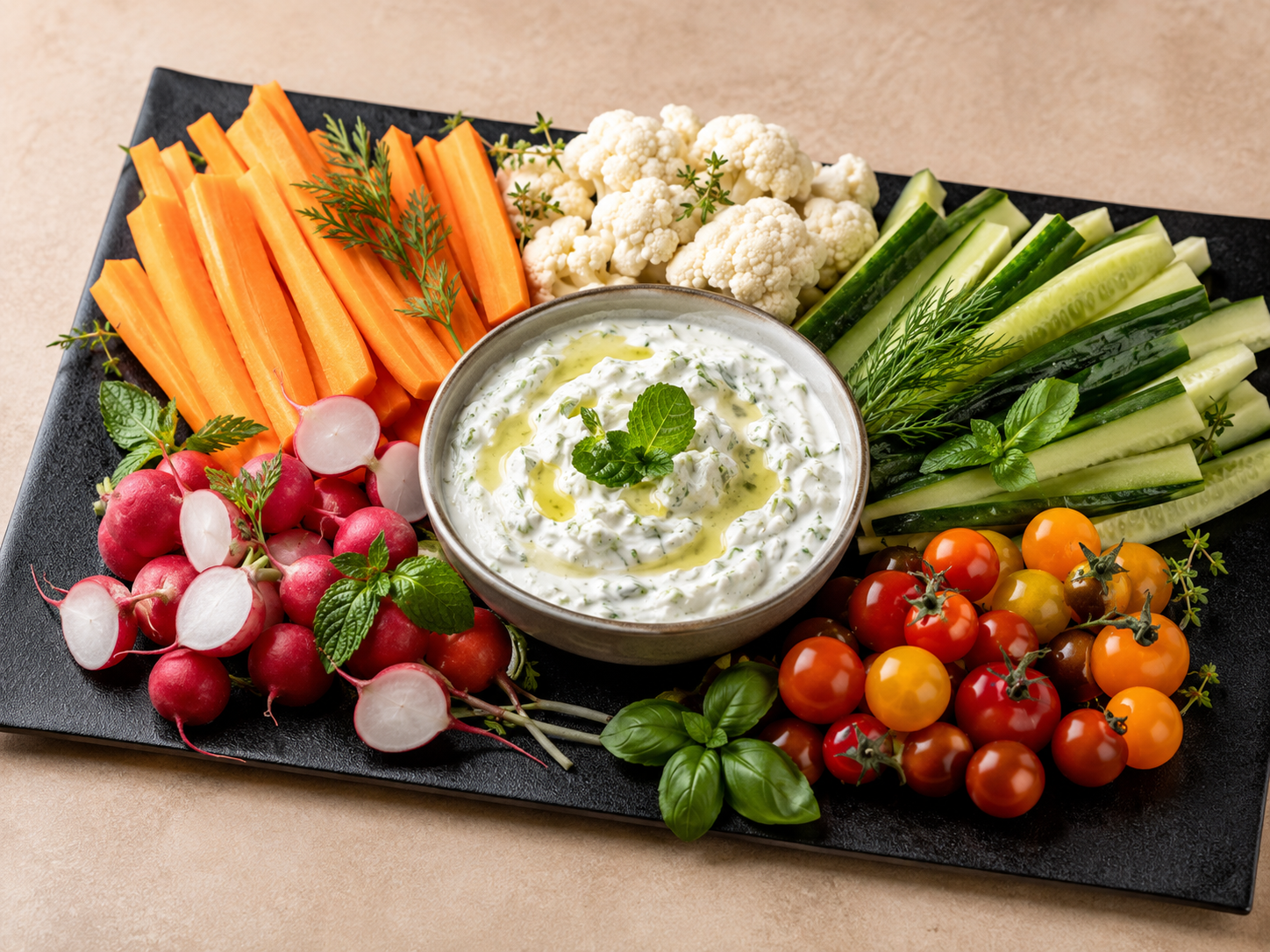 Crudités & sauces maison